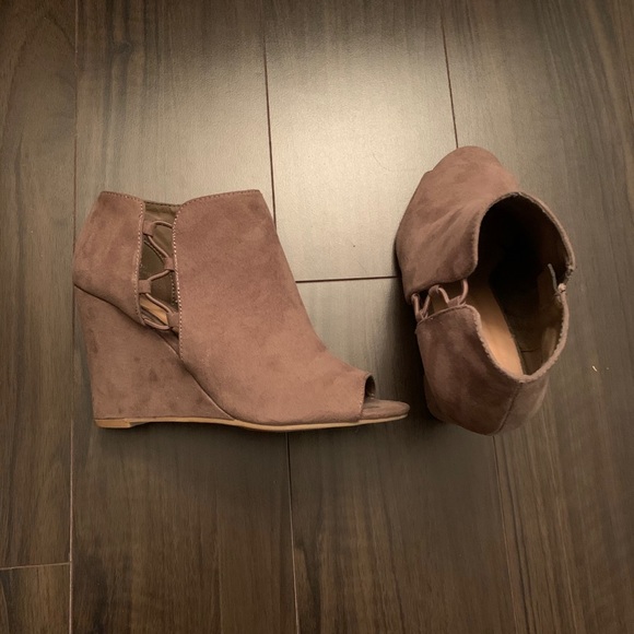 Wedge Peep Toe Bootie - Picture 3 of 5